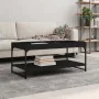Mesa de centro madera de ingeniería negro 100x49x45 cm de vidaXL, Mesas de centro - Ref: Foro24-832803, Precio: 45,42 €, Desc...