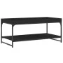 Mesa de centro madera de ingeniería negro 100x49x45 cm de vidaXL, Mesas de centro - Ref: Foro24-832803, Precio: 45,42 €, Desc...
