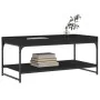 Mesa de centro madera de ingeniería negro 100x49x45 cm de vidaXL, Mesas de centro - Ref: Foro24-832803, Precio: 45,42 €, Desc...