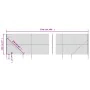 Drahtzaun mit Ankerspitzen anthrazitgrau 2,2x25 m von vidaXL, Zaunpaneele - Ref: Foro24-153983, Preis: 338,85 €, Rabatt: %