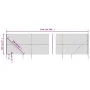 Wire fence with anchor spikes anthracite gray 2.2x25 m by vidaXL, fence panels - Ref: Foro24-153983, Price: 338,85 €, Discoun...