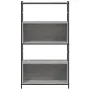 Sonoma gray engineering wood iron shelf 80x30x145.5 cm by vidaXL, Bookcases and shelves - Ref: Foro24-832801, Price: 56,56 €,...