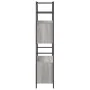 Sonoma gray engineering wood iron shelf 80x30x145.5 cm by vidaXL, Bookcases and shelves - Ref: Foro24-832801, Price: 56,56 €,...