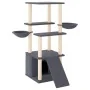 Cat scratching post with dark gray sisal posts 133 cm by vidaXL, Cat furniture - Ref: Foro24-171758, Price: 57,85 €, Discount: %