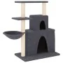 Rascador para gatos con postes de sisal gris oscuro 83 cm de vidaXL, Mobiliario para gatos - Ref: Foro24-171767, Precio: 47,6...