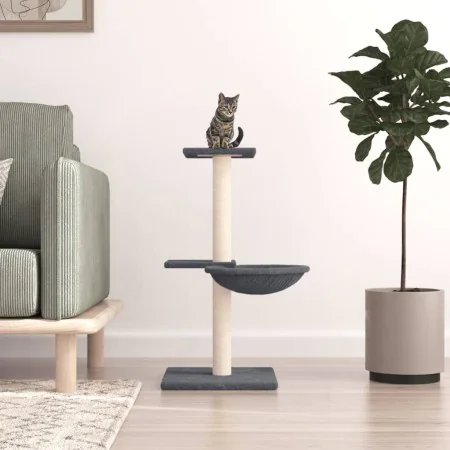 Katzenkratzbaum mit dunkelgrauen Sisalstämmen 72 cm von vidaXL, Katzenmöbel - Ref: Foro24-171770, Preis: 27,85 €, Rabatt: %
