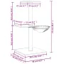 Katzenkratzbaum mit dunkelgrauen Sisalstämmen 72 cm von vidaXL, Katzenmöbel - Ref: Foro24-171770, Preis: 27,85 €, Rabatt: %