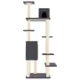 Cat scratching post with dark gray sisal posts 154 cm by vidaXL, Cat furniture - Ref: Foro24-171773, Price: 68,24 €, Discount: %