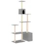 Cat scratching post with light gray sisal posts 180 cm by vidaXL, Cat furniture - Ref: Foro24-171775, Price: 66,27 €, Discoun...
