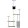 Cat scratching post with light gray sisal posts 180 cm by vidaXL, Cat furniture - Ref: Foro24-171775, Price: 66,27 €, Discoun...