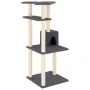 Cat scratching post with dark gray sisal posts 123 cm by vidaXL, Cat furniture - Ref: Foro24-171785, Price: 48,76 €, Discount: %
