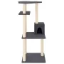 Cat scratching post with dark gray sisal posts 123 cm by vidaXL, Cat furniture - Ref: Foro24-171785, Price: 48,76 €, Discount: %