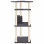 Cat scratching post with dark gray sisal posts 123 cm by vidaXL, Cat furniture - Ref: Foro24-171785, Price: 48,76 €, Discount: %