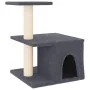 Cat scratching post with dark gray sisal posts 48 cm by vidaXL, Cat furniture - Ref: Foro24-171788, Price: 26,43 €, Discount: %