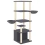 Cat scratching post with dark gray sisal posts 147 cm by vidaXL, Cat furniture - Ref: Foro24-171782, Price: 76,99 €, Discount: %