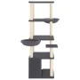 Cat scratching post with dark gray sisal posts 147 cm by vidaXL, Cat furniture - Ref: Foro24-171782, Price: 76,99 €, Discount: %