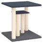 Postes rascadores para gatos con plataformas gris oscuro 50 cm de vidaXL, Mobiliario para gatos - Ref: Foro24-172045, Precio:...