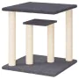 Postes rascadores para gatos con plataformas gris oscuro 50 cm de vidaXL, Mobiliario para gatos - Ref: Foro24-172045, Precio:...