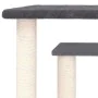 Postes rascadores para gatos con plataformas gris oscuro 50 cm de vidaXL, Mobiliario para gatos - Ref: Foro24-172045, Precio:...