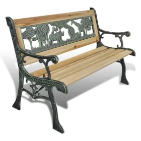 Banco de jardín para niños madera 84 cm de vidaXL, Bancos de jardín - Ref: Foro24-41013, Precio: 61,60 €, Descuento: %
