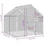 Vogelkäfig aus silbernem Aluminium, 1,79x2x1,85 m. von vidaXL, Füße und Vogelkäfige - Ref: Foro24-3155795, Preis: 370,72 €, R...