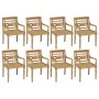 Batavia Stühle 8 Einheiten aus massivem Teakholz von vidaXL, Gartenstühle - Ref: Foro24-3073294, Preis: 1,00 €, Rabatt: %