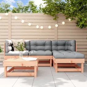 Juego de muebles jardín 5 pzas y cojines madera abeto Douglas de vidaXL, Conjuntos de jardín - Ref: Foro24-3185792, Precio: 3...