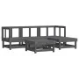 5-teiliges Gartenmöbel-Set und graue Massivholzkissen von vidaXL, Gartensets - Ref: Foro24-3185789, Preis: 494,44 €, Rabatt: %