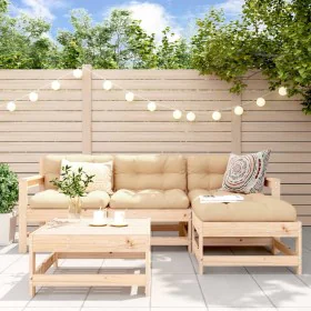 5-piece garden furniture set and solid wood cushions by vidaXL, Garden sets - Ref: Foro24-3185794, Price: 354,35 €, Discount: %