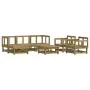 7-piece garden furniture set with impregnated pine wood cushions by vidaXL, Garden sets - Ref: Foro24-3185814, Price: 578,20 ...