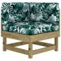 7-piece garden furniture set with impregnated pine wood cushions by vidaXL, Garden sets - Ref: Foro24-3185814, Price: 578,20 ...