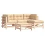 5-teiliges Gartenmöbel-Set und Massivholzkissen von vidaXL, Gartensets - Ref: Foro24-3185801, Preis: 406,06 €, Rabatt: %