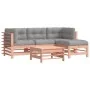 5-teiliges Gartenmöbel-Set mit Kissen aus Douglasienholz von vidaXL, Gartensets - Ref: Foro24-3185806, Preis: 422,64 €, Rabat...