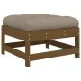 Garden furniture set 6 pieces and cushions solid brown honey wood by vidaXL, Garden sets - Ref: Foro24-3185909, Price: 531,47...