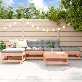 6-piece garden furniture set with Douglas fir wood cushions by vidaXL, Garden sets - Ref: Foro24-3185911, Price: 466,91 €, Di...