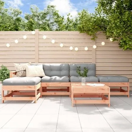 6-teiliges Gartenmöbel-Set mit Kissen aus Douglasienholz von vidaXL, Gartensets - Ref: Foro24-3185911, Preis: 445,99 €, Rabat...