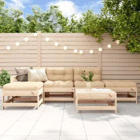 6-piece garden furniture set and solid wood cushions by vidaXL, Garden sets - Ref: Foro24-3185906, Price: 445,59 €, Discount: %