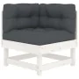 7-piece garden furniture set and white solid wood cushions by vidaXL, Garden sets - Ref: Foro24-3185809, Price: 608,84 €, Dis...