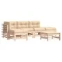 6-piece garden furniture set and solid wood cushions by vidaXL, Garden sets - Ref: Foro24-3185913, Price: 465,38 €, Discount: %
