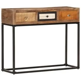 Goldener Konsolentisch aus recyceltem Massivholz, 90 x 30 x 75 cm von vidaXL, Sideboards - Ref: Foro24-286511, Preis: 181,52 ...