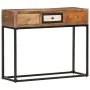 Golden recycled solid wood console table 90x30x75 cm by vidaXL, Sideboards - Ref: Foro24-286511, Price: 181,52 €, Discount: %