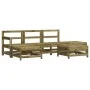 6-teiliges Gartenmöbel-Set mit Kissen aus imprägniertem Kiefernholz von vidaXL, Gartensets - Ref: Foro24-3185912, Preis: 460,...