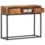 Golden recycled solid wood console table 90x30x75 cm by vidaXL, Sideboards - Ref: Foro24-286511, Price: 181,52 €, Discount: %