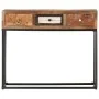 Golden recycled solid wood console table 90x30x75 cm by vidaXL, Sideboards - Ref: Foro24-286511, Price: 181,52 €, Discount: %