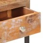 Golden recycled solid wood console table 90x30x75 cm by vidaXL, Sideboards - Ref: Foro24-286511, Price: 181,52 €, Discount: %