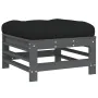 Garden furniture set 6 pieces and gray solid wood cushions by vidaXL, Garden sets - Ref: Foro24-3185915, Price: 568,13 €, Dis...