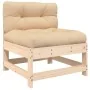 7-piece garden furniture set and solid wood cushions by vidaXL, Garden sets - Ref: Foro24-3185934, Price: 485,26 €, Discount: %