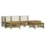 6-teiliges Gartenmöbel-Set mit Kissen aus imprägniertem Kiefernholz von vidaXL, Gartensets - Ref: Foro24-3185919, Preis: 507,...