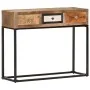 Golden recycled solid wood console table 90x30x75 cm by vidaXL, Sideboards - Ref: Foro24-286511, Price: 181,52 €, Discount: %