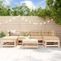 7-piece garden furniture set and solid wood cushions by vidaXL, Garden sets - Ref: Foro24-3185927, Price: 495,10 €, Discount: %